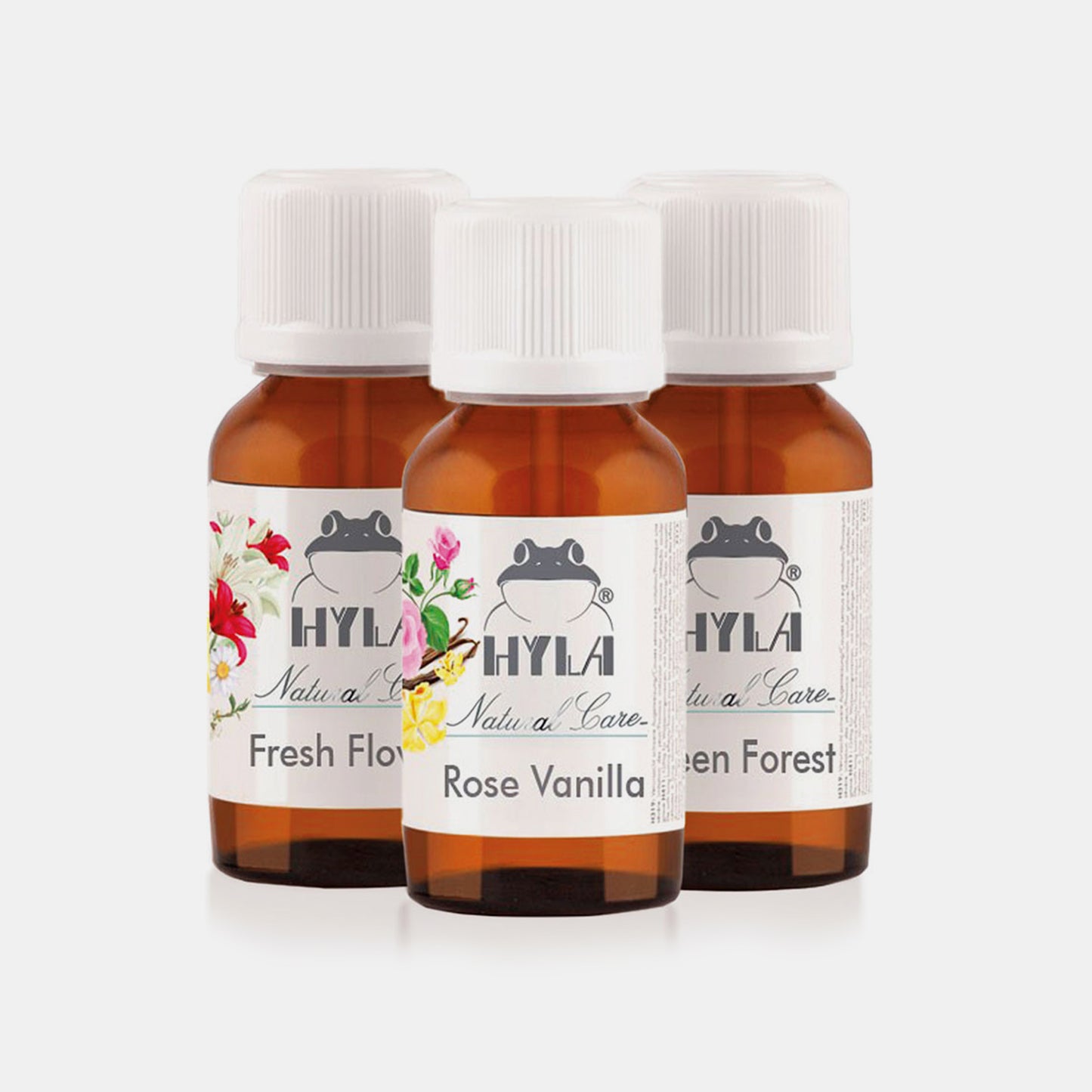 Natuurlijke etherische oliën Roze Vanille - Groen Woud – Frisse Bloem (3 x 30 ml) 17456